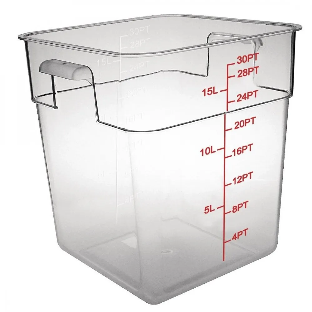 P/carb 15ltr Square Storage Container
