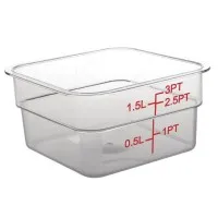 P/carb 1.5ltr Square Storage Container