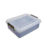 Araven Food Storage Box & Lid With Colour Clips - 40ltr 530x396x226mm