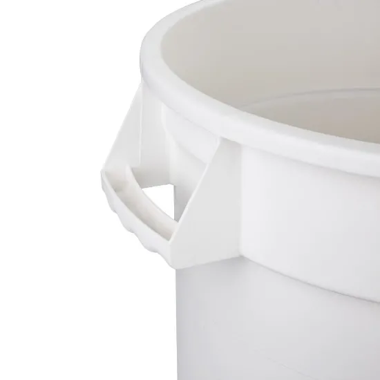 Vogue Round Container Bin White - 38ltr