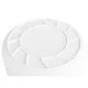 Vogue Round Container Bin White - 38ltr