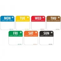 Vogue Dissolvable 1'' Label Week Set