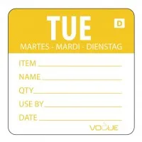 Vogue Day Label Tuesday Dissolvable Adhesive (roll 250)