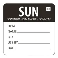 Vogue Day Label Sunday Dissolvable Adhesive (roll 250)