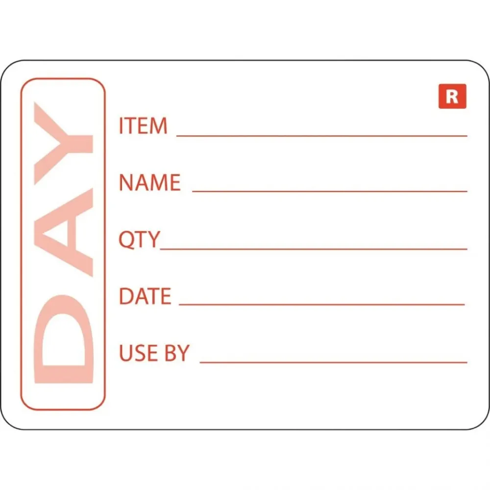 Prepared Day Food Label (roll 500)