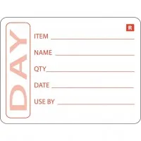 Prepared Day Food Label (roll 500)