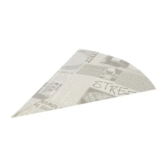 Colpac Disposable Paper Chip Cone Newsprint X 1000