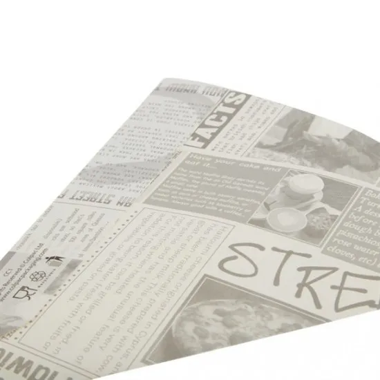 Colpac Disposable Paper Chip Cone Newsprint X 1000