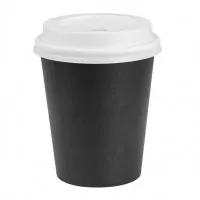 Nisbet Essential Hot Cups And Lids Black 12oz X 300