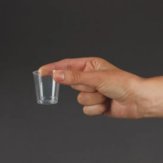 Disposable Shot Glass Polystyrene 20ml To Line X 1000