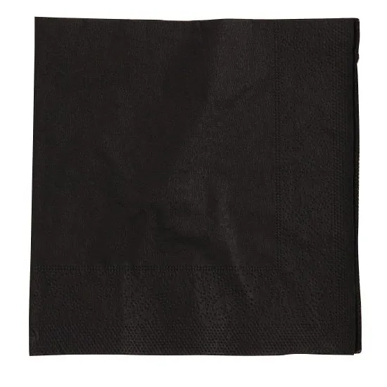 Fasana Black Napkin 2ply 1/4fold 250x250mm X 2000