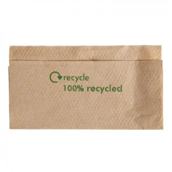 Kraft 100% Recycled Dispenser Napkin 32x30cm X 6000