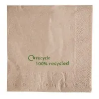 Napkin Kraft 100% Recycled 33x33cm X 2000