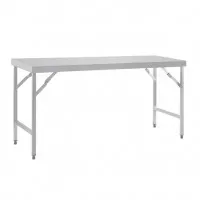 Vogue St/st Folding Table - 1800x600x900mm