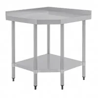 Vogue St/st Corner Unit - 960x800x600mm