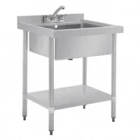 Vogue Stainless Steel Midi Sink - 960x750x600mm