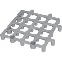 Vogue Dunnage Floor Rack Grey Polypropylene - 335x335mm 13.25x13.25 (pack 2)''