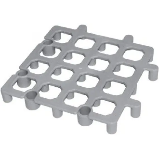 Vogue Dunnage Floor Rack Grey Polypropylene - 335x335mm 13.25x13.25 (pack 2)''