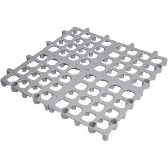 Vogue Dunnage Floor Rack Grey Polypropylene - 335x335mm 13.25x13.25 (pack 2)''