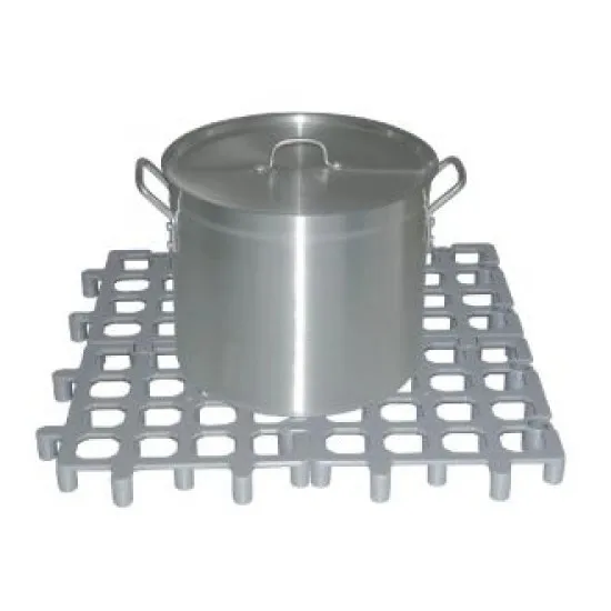 Vogue Dunnage Floor Rack Grey Polypropylene - 335x335mm 13.25x13.25 (pack 2)''