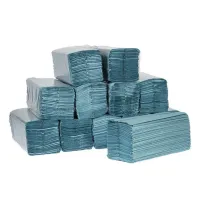 Jantex Blue C-fold Hand Towel 1ply (pack 15 X 190sheets)