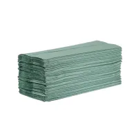 Jantex Green Z Fold Hand Towels 1ply (pack 15 X 200sheets)