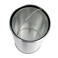 Bolero Bullet Bin With Open Lid St/st - 40ltr