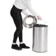 Bolero Bullet Bin With Open Lid St/st - 40ltr