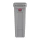Rubbermaid Slim Jim Bin Grey - 87ltr on a White Background