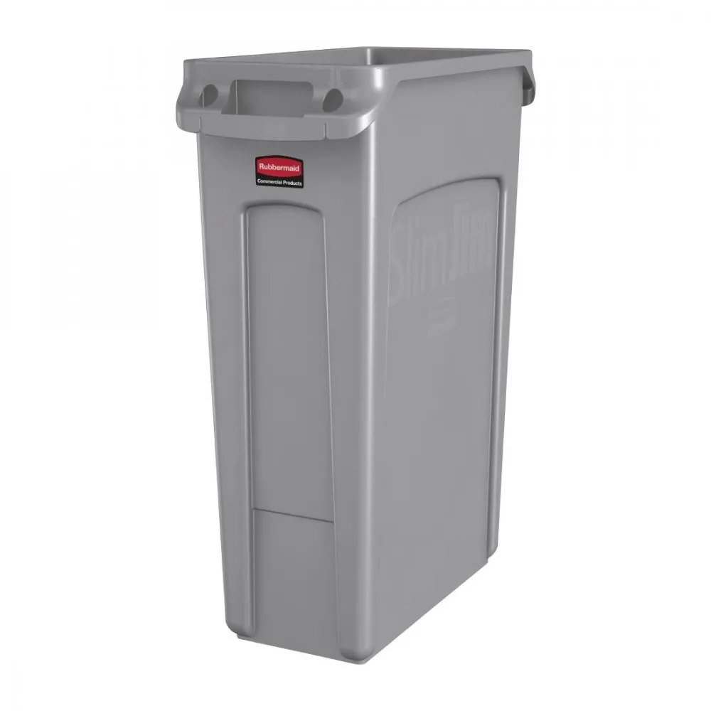Rubbermaid Slim Jim Bin Grey - 87ltr