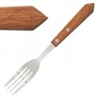 Steak Forks Wood - 4 (box 12)''