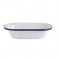 Olympia Enamel Rectangular Pie Dish - 180x130x40mm 7x5 1/4x2'' (box 6)