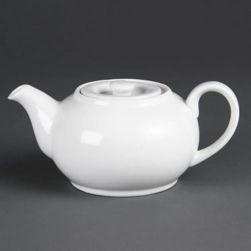 Olympia Whiteware Teapot - 4cup 30oz (box 4)