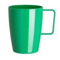 Kristallon Polycarbonate Handled Beaker Green - 284ml 10oz (box 12)
