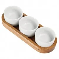 Olympia Wooden Condiment Tray For U177 - 270(w)x100(d)x30(h)mm 20.5x4x1.25''