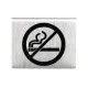 Stainless Steel No Smoking Table Sign 