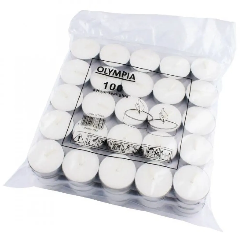 Olympia 4 Hour Tealight (bag 100)