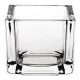 Olympia Glass Tealight Holder Square Clear (box 6)