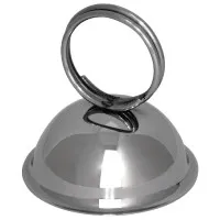 Menu Card Holder Ring Dome St/st - 58x60mm