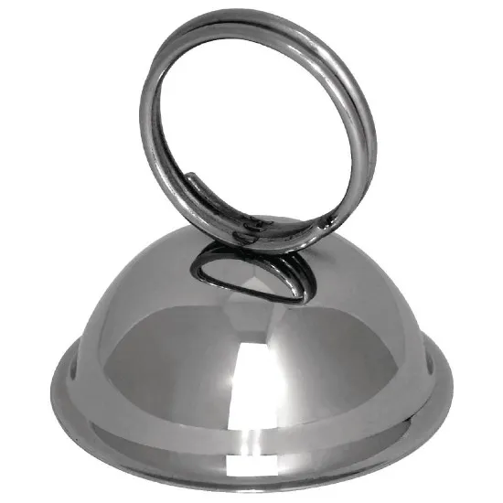 Metal Menu Card Holder Ring Dome