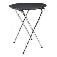 Chrome Folding Tray Stand