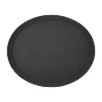 Serving Tray Black 27 X 22' Oval