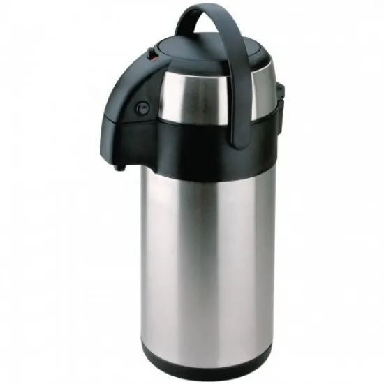 Olympia Pump Action Airpot St/st Double Wall - 2.5ltr