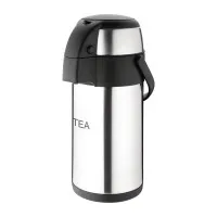 Olympia Pump Action Airpot St/st Double Wall - 3ltr 'tea'