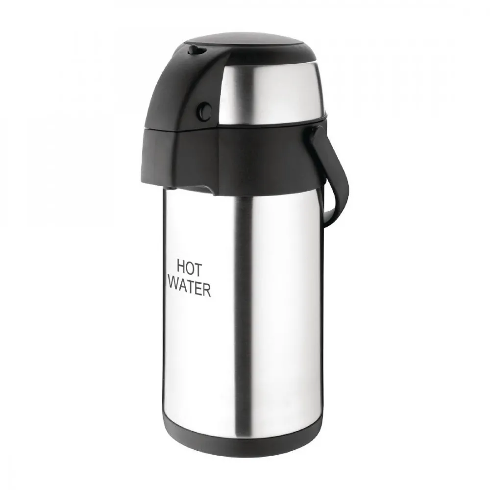 Olympia Pump Action Airpot St/st Double Wall - 3ltr 'hot Water'