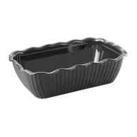 Kristallon Medium Salad Crock Blk San - 2ltr 260x175x85mm