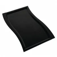Aps Wave Platter Melamine Blk - Gn 1/1