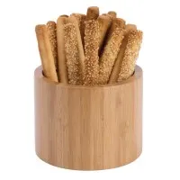 Olympia Bamboo Display Bowls/riser Set - 170(dia)x150(h)mm 6.75''x6 (set 3)