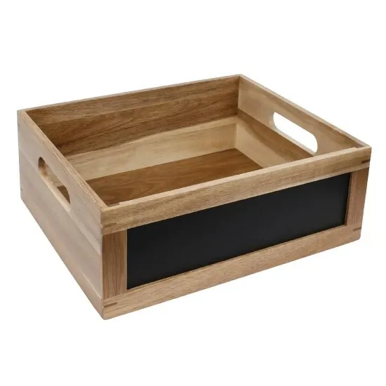 Olympia Display Crate With Chalkboard Side 1/2 Gn - 325x265x120mm