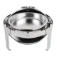 Paris Deluxe Round Roll Top Chafer Set - 6ltr